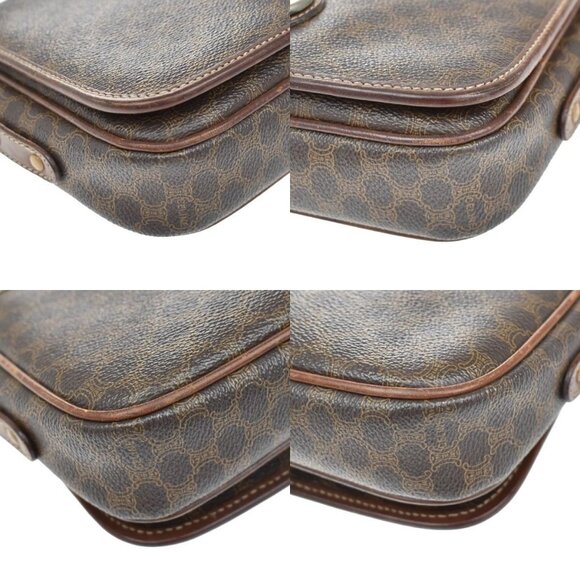 CELINE Macadam Horse Carriage Mini Shoulder Bag PVC Leather Brown GHW 02KB072 - Picture 7 of 15